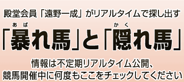 暴れ馬と隠れ馬