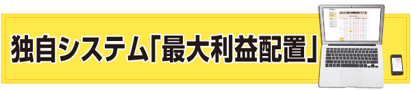 独自システム「最大利益配置」